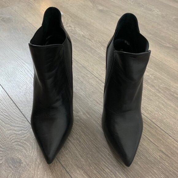 Saint Laurent Classic Paris Ela 110 Ankle Boots Heels Stiletto Calfskin Leather - Picture 4 of 15